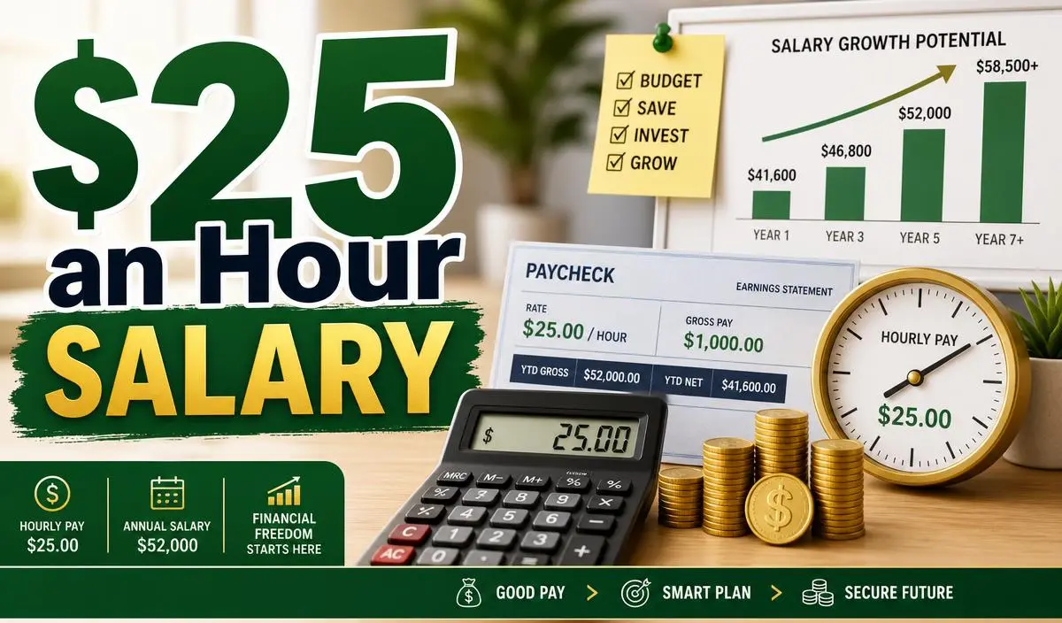 $25 an Hour Salary